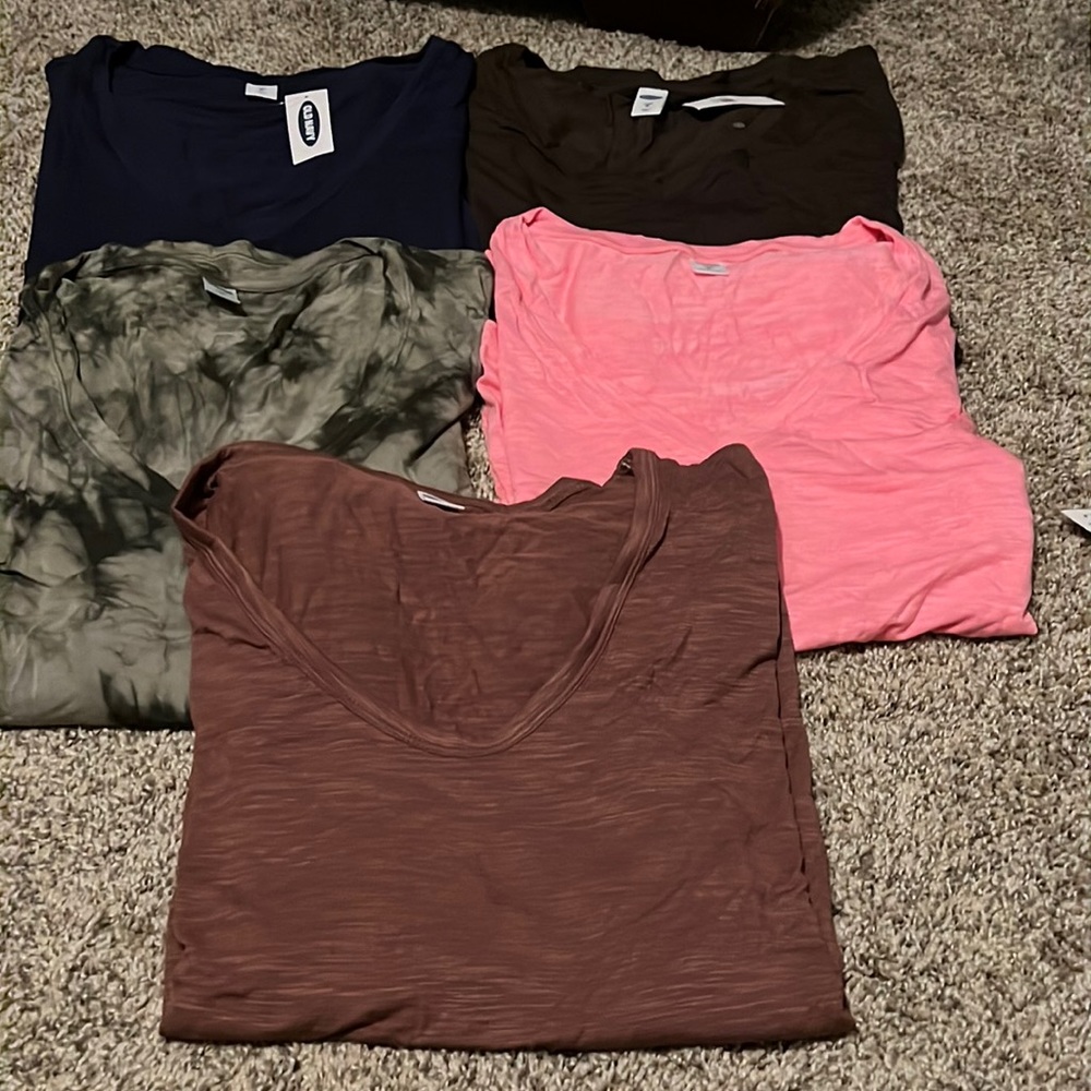 5 Old Navy short-sleeved tshirts NWT